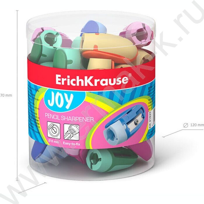 Точилка 1отв. пластик Joy ассорти | Фото 6