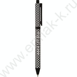 Ручка шар авт ArtClick. Шашечки синяя 0,5мм | Фото 1