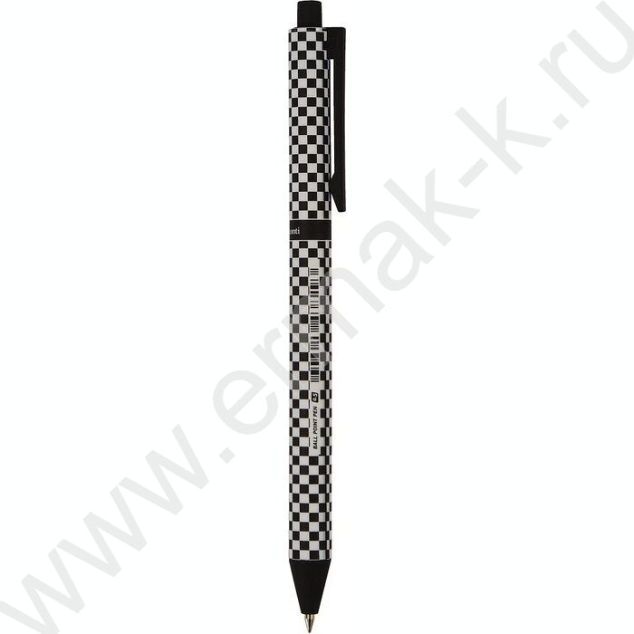 Ручка шар авт ArtClick. Шашечки синяя 0,5мм | Фото 1