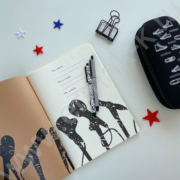 Ручка шар авт ArtClick. Шашечки синяя 0,5мм | Фото 6