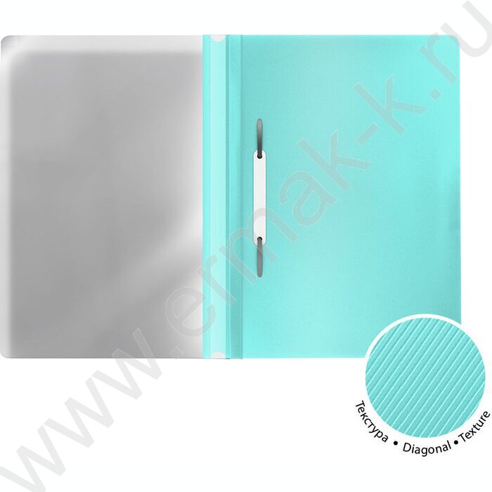 Скоросшиватель пл  Diagonal Pastel с перфорацией /ассорти | Фото 5