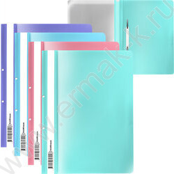 Скоросшиватель пл  Diagonal Pastel с перфорацией /ассорти | Фото 6