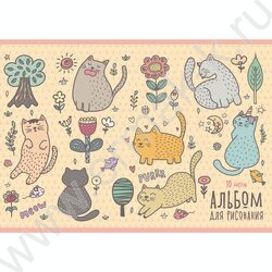 Альбом д/рисования 10л "Кошачьи забавы" | Фото 1