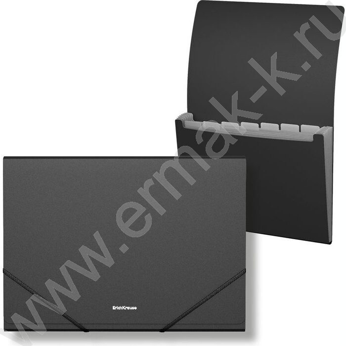 Папка картотека  7отд. Matt Classic, А4, черная | Фото 1