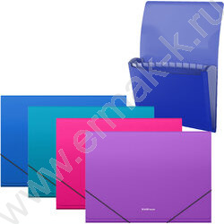 Папка картотека 13отд. Diagonal Vivid, A4, ассорти | Фото 1