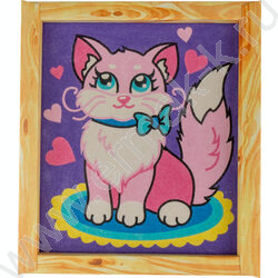 Набор д/творчества Фреска. Картина из песка "Кошечка" | Фото 3