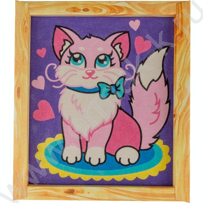 Набор д/творчества Фреска. Картина из песка "Кошечка" | Фото 3