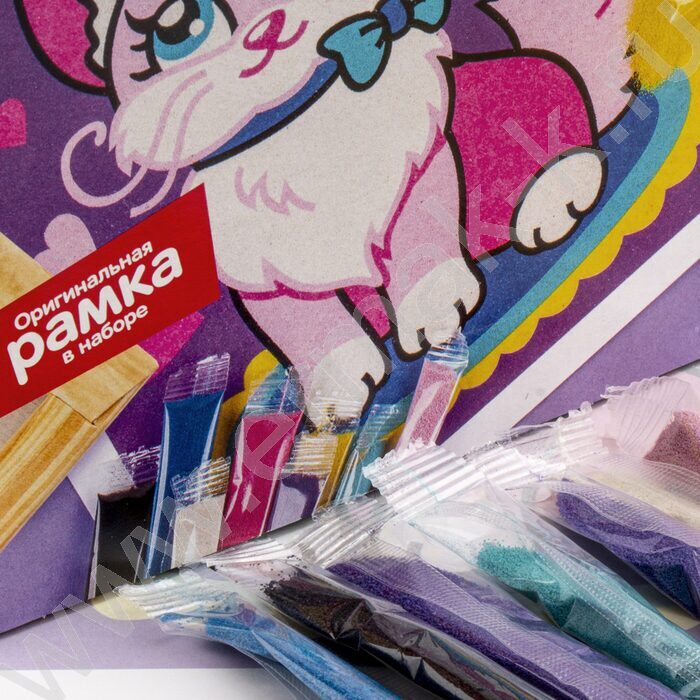 Набор д/творчества Фреска. Картина из песка "Кошечка" | Фото 6