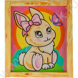 Набор д/творчества Фреска. Картина из песка "Зайка" | Фото 2