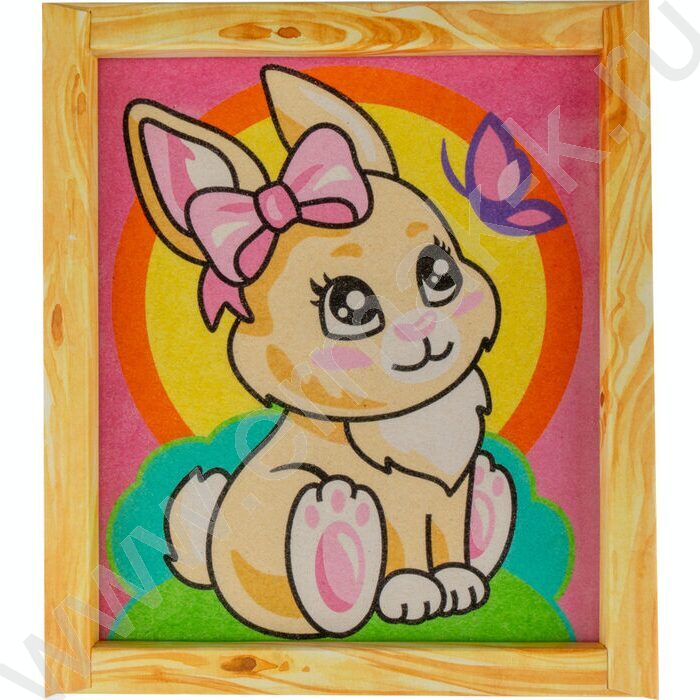 Набор д/творчества Фреска. Картина из песка "Зайка" | Фото 2