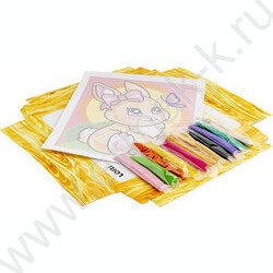 Набор д/творчества Фреска. Картина из песка "Зайка" | Фото 3