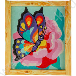 Набор д/творчества Фреска. Картина из песка "Бабочка" | Фото 2