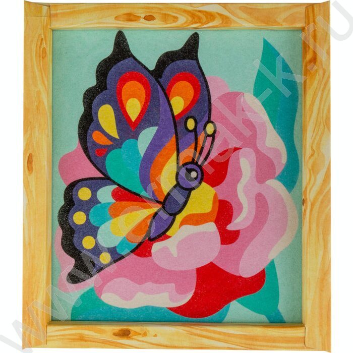 Набор д/творчества Фреска. Картина из песка "Бабочка" | Фото 2