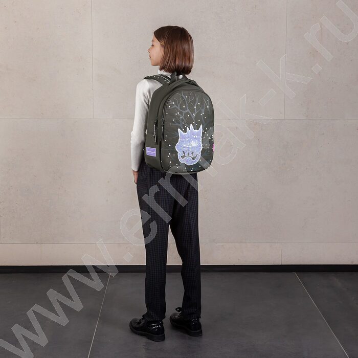 Рюкзак Нежные котики эргономичый/темно-серый | Фото 6