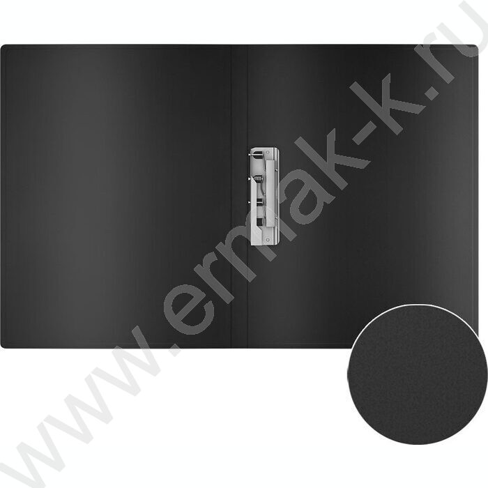 Папка с бок.прижимом Matt Classic черная | Фото 3