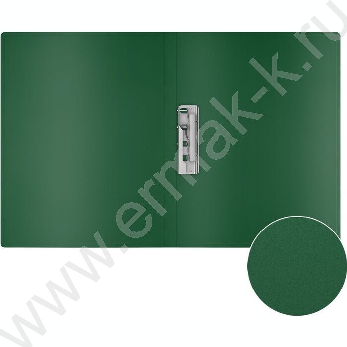 Папка с бок.прижимом Matt Classic зеленая | Фото 3
