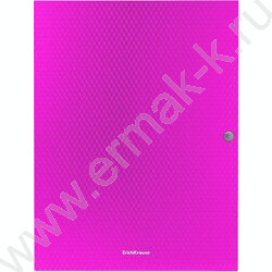 Папка-конверт на кнопке А4 Diagonal Vivid 3 клапана 8мм ассорти | Фото 4