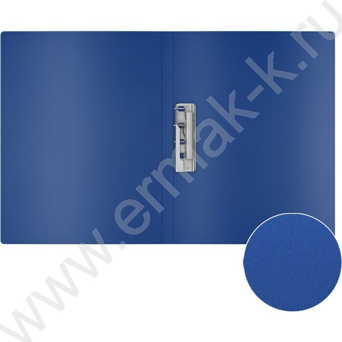 Папка с бок.прижимом Matt Classic синяя | Фото 3