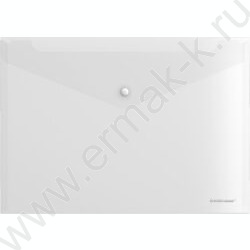 Папка-конверт на кнопке А4 Fizzy Clear /прозрачная | Фото 1