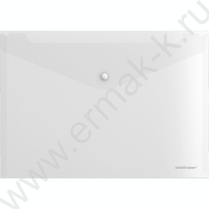 Папка-конверт на кнопке А4 Fizzy Clear /прозрачная | Фото 1