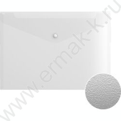 Папка-конверт на кнопке А4 Fizzy Clear /прозрачная | Фото 2