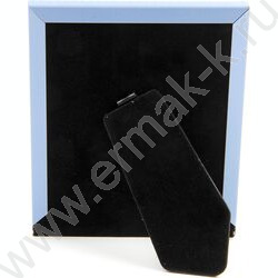 Фоторамка   6*8см алюминиевая с ножкой crystal blue (голубая) | Фото 3