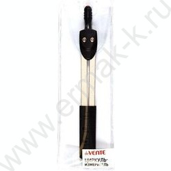 Циркуль-измеритель /2-е метал. иголки /пл.футляр /черный | Фото 1