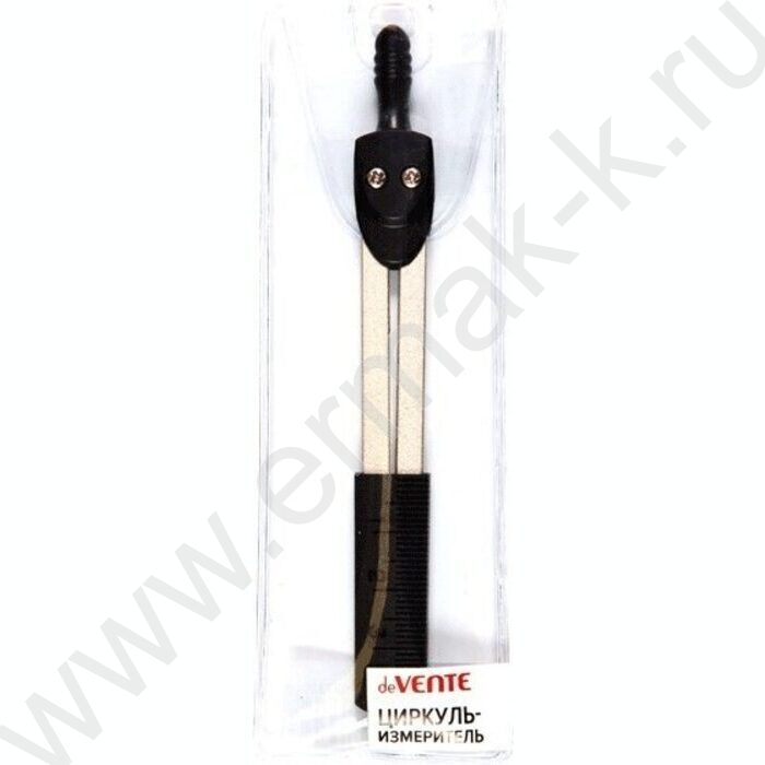 Циркуль-измеритель /2-е метал. иголки /пл.футляр /черный | Фото 1