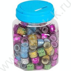 Клейкая лента декоративная 1,2*1 Блестящая /цвет ассорти | Фото 1