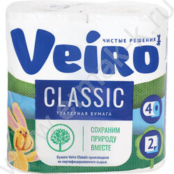 Бумага туалетная 2-сл 4рул./уп белая Linia VEIRO Classic  | Фото 2
