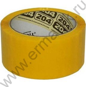 Скотч 48* 66 цв. желтый 43мкм "Нова Ролл 204"