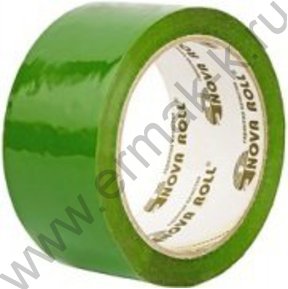 Скотч 48* 66 цв. зеленый 43мкм "Нова Ролл 204"
