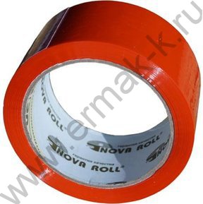 Скотч 48* 66 цв. красный 43мкм "Нова Ролл 204"