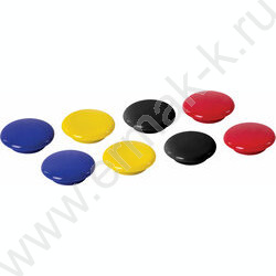Магнит д/белой доски круглый d=30мм/8шт., ассорти | Фото 2