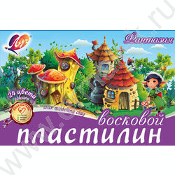 Пластилин восковой 24цв 420г Фантазия+стек | Фото 1