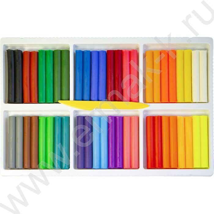Пластилин восковой 24цв 420г Фантазия+стек | Фото 2