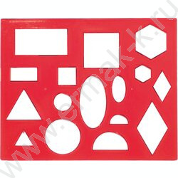 Трафарет геометрические фигуры №1 | Фото 1