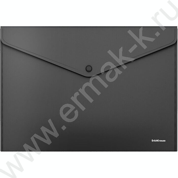 Папка-конверт на кнопке А4 Fizzy Classic непрозрачная /черная | Фото 1