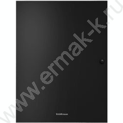 Папка-конверт на кнопке А4 Matt Classic черная 8мм с 3 клапанами | Фото 1