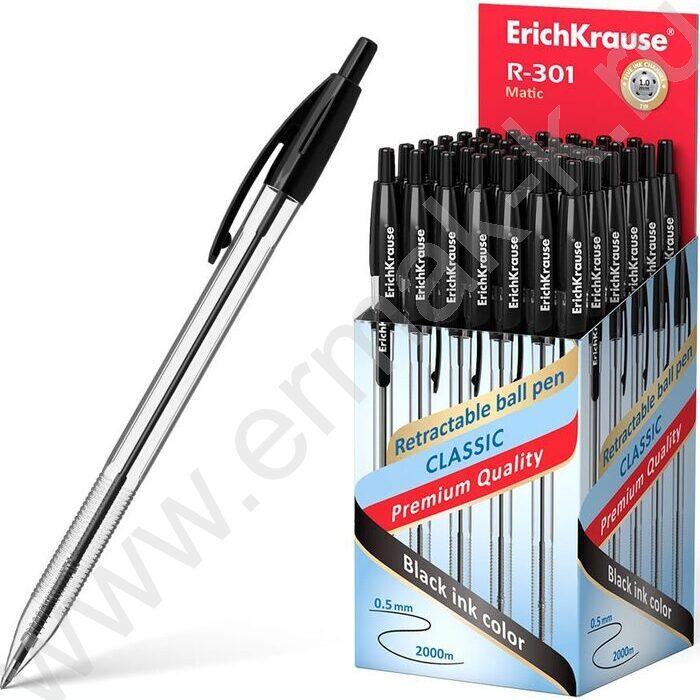 Ручка шар авт R-301 Classic Matic Classic 1,0мм черная | Фото 2