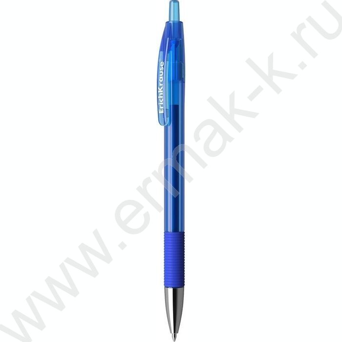 Ручка гелевая авт синяя 0,5мм  R-301 Original Gel Matic&Grip /резин. держатель | Фото 1