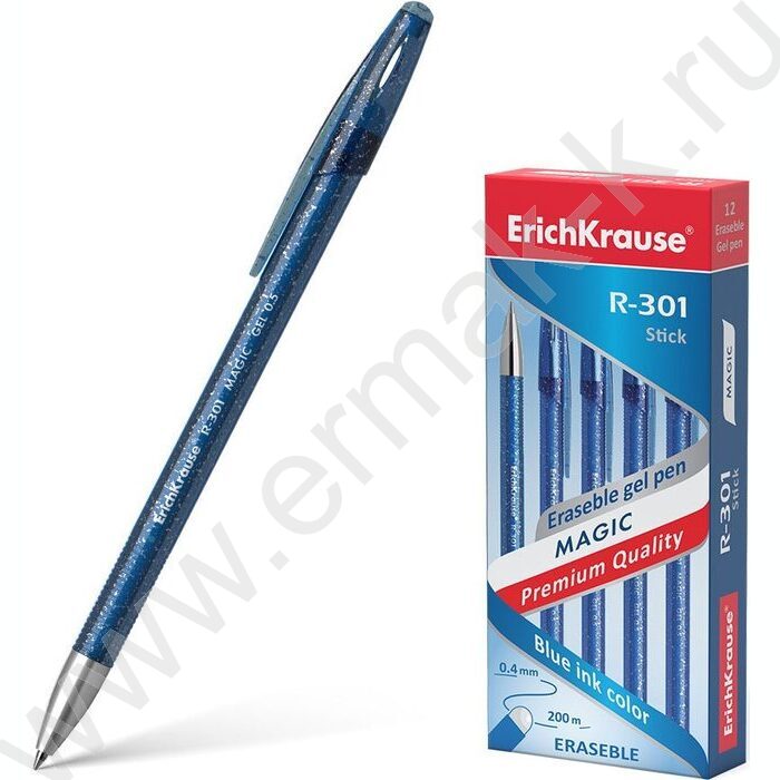 Ручка гелевая Пиши-Стирай 0,5мм синяя R-301 Magic Gel Stick | Фото 1