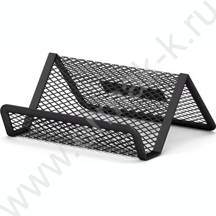 Подставка д/визитных карточек сетчатая (металл) черная | Фото 1