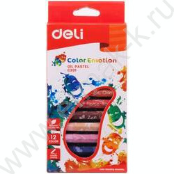 Пастель масляная 12цв  Color Emotion /шестигранная /картон.кор. /европодвес | Фото 1