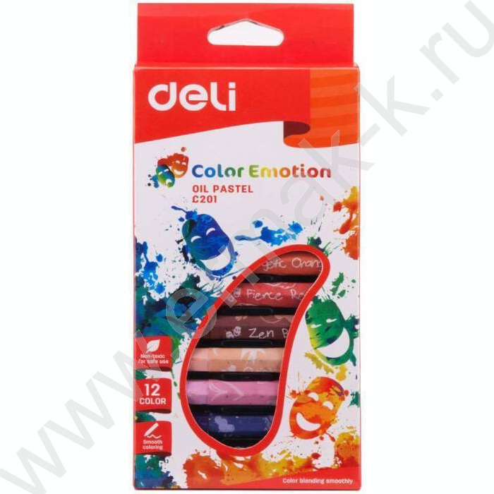 Пастель масляная 12цв  Color Emotion /шестигранная /картон.кор. /европодвес | Фото 1