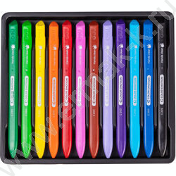 Мелки восковые 12цв Color Emotion /трехгранные /картон.кор. /европодвес | Фото 2