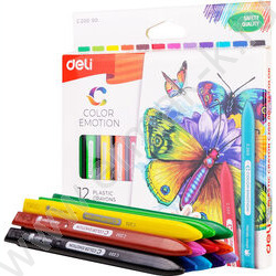Мелки восковые 12цв Color Emotion /трехгранные /картон.кор. /европодвес | Фото 4