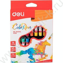 Пастель масляная 18цв  ColoRun /картон.кор. /европодвес | Фото 1