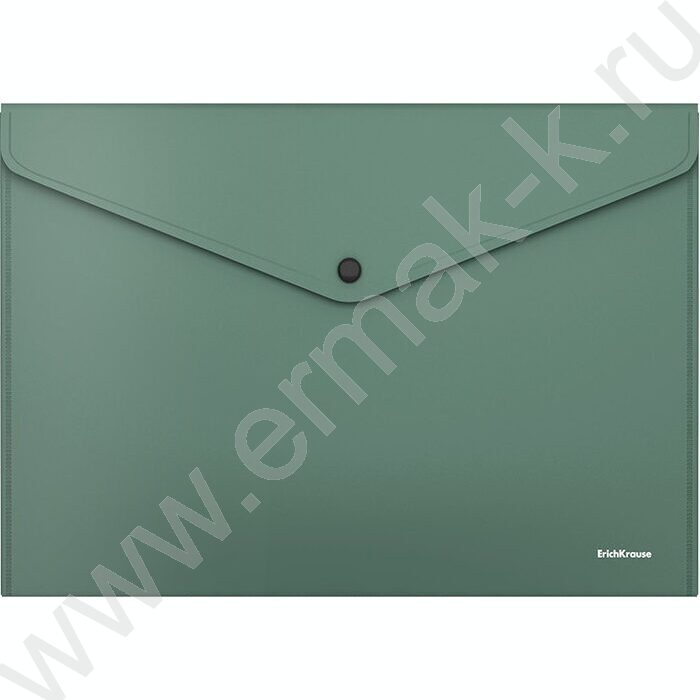 Папка-конверт на кнопке А4 Fizzy Classic непрозрачная /зеленая | Фото 1