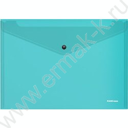 Папка-конверт на кнопке А5+ Glossy Vivid полупрозрач. /ассорти | Фото 3